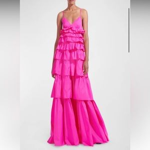STAUD Rylie Ruffled Maxi Dress - size S
